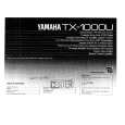 YAMAHA TX1000U Owners Manual