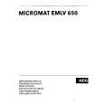 AEG EMLV 650 Owners Manual