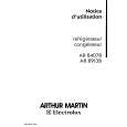 ARTHUR MARTIN ELECTROLUX AR3115B Owners Manual