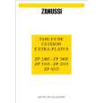ZANUSSI ZP 3315 Owners Manual