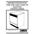 ZANUSSI DW65TCR Owners Manual