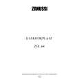 ZANUSSI ZGL64W Owners Manual