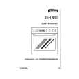 JUNO-ELECTROLUX JEH 630 B Owners Manual