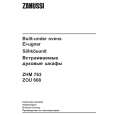 ZANUSSI ZOU668X Owners Manual
