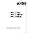 JUNO-ELECTROLUX JKG7492BR Owners Manual