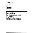 ZANUSSI Z959T Owners Manual