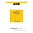 ZANUSSI TA522-1 Owners Manual