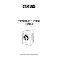ZANUSSI TD184W Owners Manual