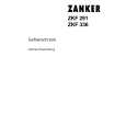ZANKER ZKF336 Owners Manual