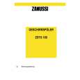 ZANUSSI ZDTS100 Owners Manual