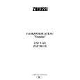 ZANUSSI ZAF3GX Owners Manual