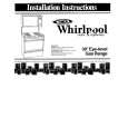 WHIRLPOOL SE950PERW2 Installation Manual