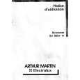 ARTHUR MARTIN ELECTROLUX BU8804W1 Owners Manual