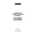 ZANUSSI ZCM560NW Owners Manual