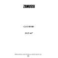ZANUSSI ZGF647ICW Owners Manual