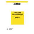 ZANUSSI DE6541 Owners Manual
