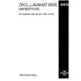 AEG LAV6520SENS. Owners Manual
