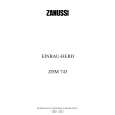 ZANUSSI ZHM743W Owners Manual