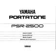 YAMAHA PSR-2500 Owners Manual