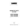 ZANUSSI ZCG552GM Owners Manual