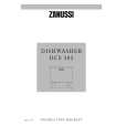 ZANUSSI DCS383 SILVER Owners Manual