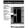 WHIRLPOOL KSSS36MDX02 Installation Manual