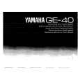 YAMAHA GE40 Owners Manual
