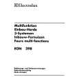 ELECTROLUX EON398K Owners Manual