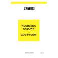 ZANUSSI ZCG55CGW Owners Manual