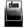FAURE CCG614W Owners Manual
