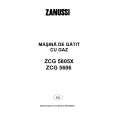ZANUSSI ZCG5605X Owners Manual