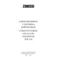 ZANUSSI ZOU654FTW Owners Manual