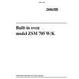 ZANUSSI ZSM705W Owners Manual
