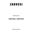 ZANUSSI ZOB 893Q Owners Manual