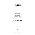 ZANUSSI ZCG557NW Owners Manual