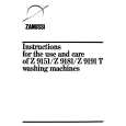 ZANUSSI Z9151 Owners Manual