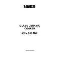 ZANUSSI ZCV560NW Owners Manual