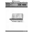ELECTROLUX CK1650 Owners Manual