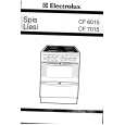 ELECTROLUX CF7015 Owners Manual