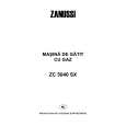 ZANUSSI ZC5040SX Owners Manual