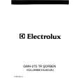 ELECTROLUX GWH275TRB Owners Manual