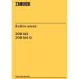 ZANUSSI ZOB646X Owners Manual