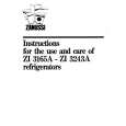 ZANUSSI Zi3165A Owners Manual