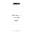 ZANUSSI ZLN76AMS Owners Manual