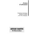 ARTHUR MARTIN ELECTROLUX CV5562W1 Owners Manual