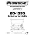 OMNITRONIC BD-1350 Owners Manual