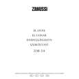 ZANUSSI ZOB334X Owners Manual
