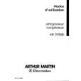 ARTHUR MARTIN ELECTROLUX AR3596B Owners Manual
