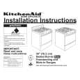 WHIRLPOOL KGST307HBL6 Installation Manual