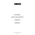ZANUSSI ZOB653W Owners Manual